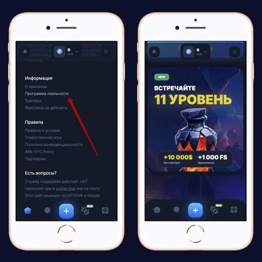 Система уровней на сайте